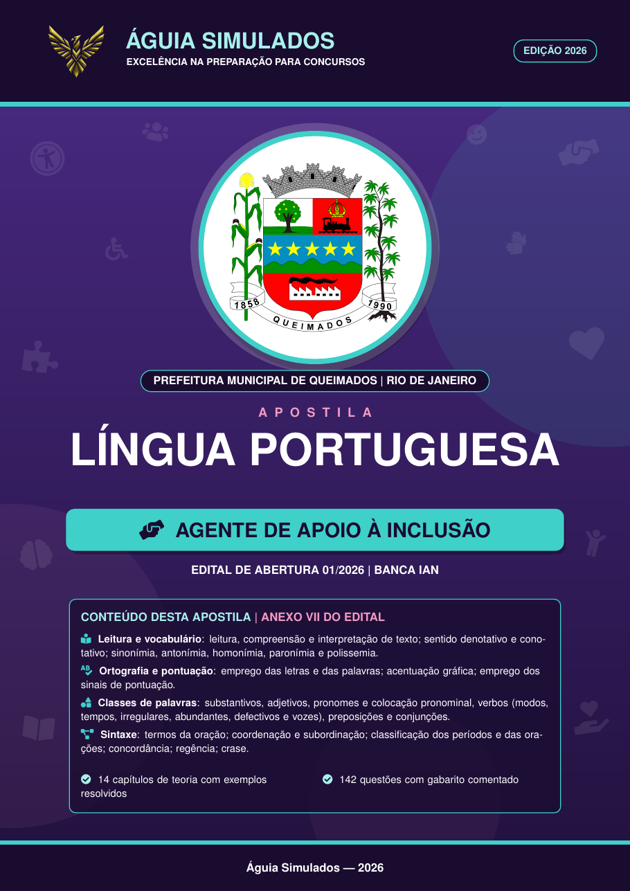 Apostila de Língua Portuguesa – Queimados/RJ 2026