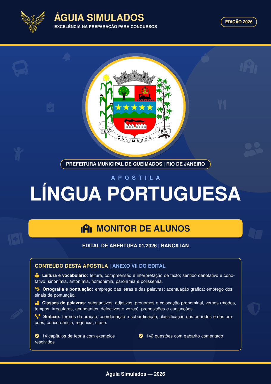Apostila de Língua Portuguesa – Queimados/RJ 2026