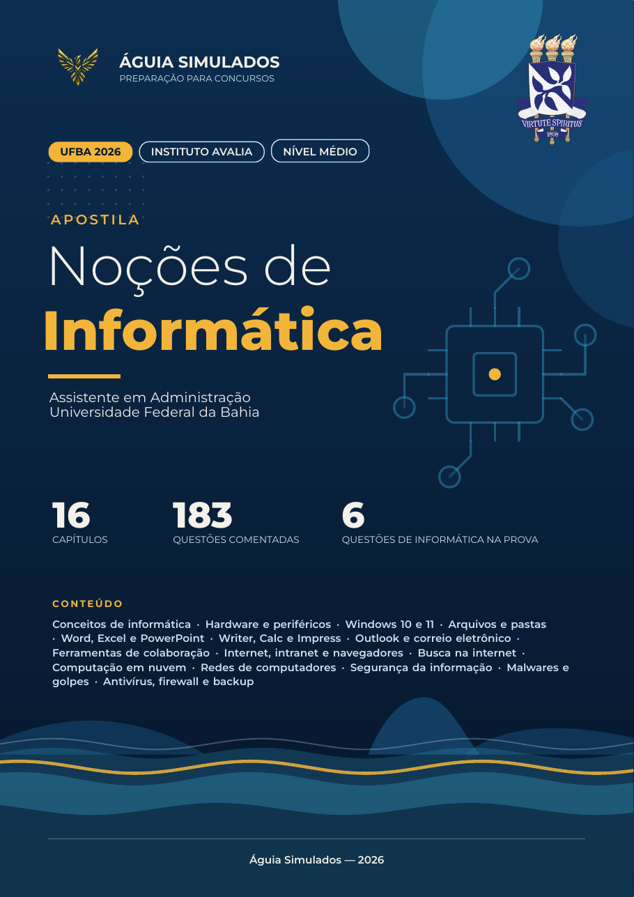Capa da Apostila de Noções de Informática — UFBA 2026