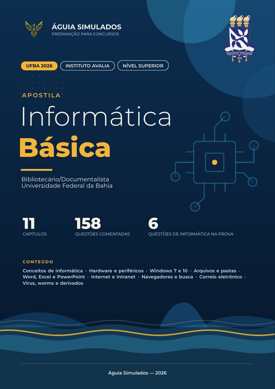 Capa da Apostila de Informática Básica — UFBA 2026